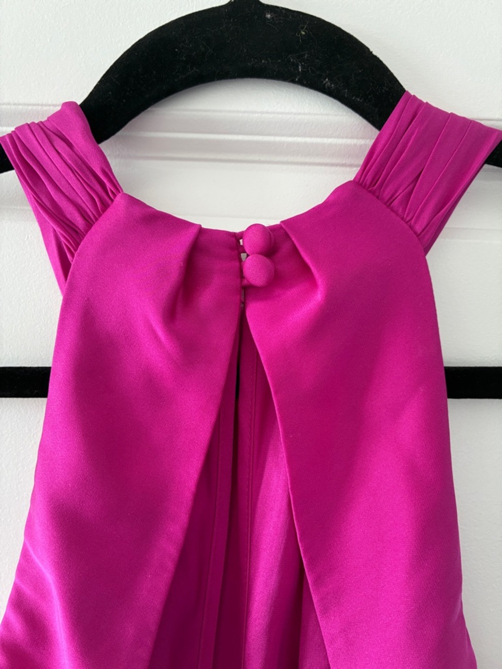 NWOT Banana Republic Size 0 Stretch 92% Silk Dress - Pink - Picture 7 of 7